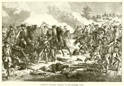 Loudons Cavalry roham Kunersdorfban alkotó: English School