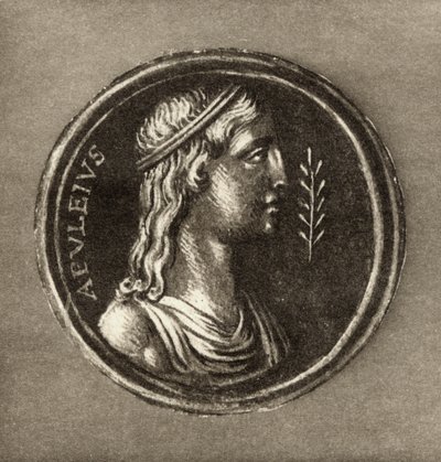 Lucius Apuleius (Kr. u. 124-kb. 180 körül), az előlaptól az 1903-ban megjelent Lucius Apulieius Ámor és psziché történetéig alkotó: English School