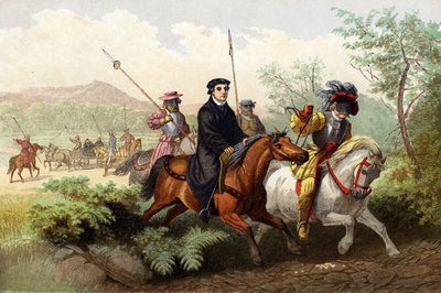 Luther elvitt a Wartburgba alkotó: English School