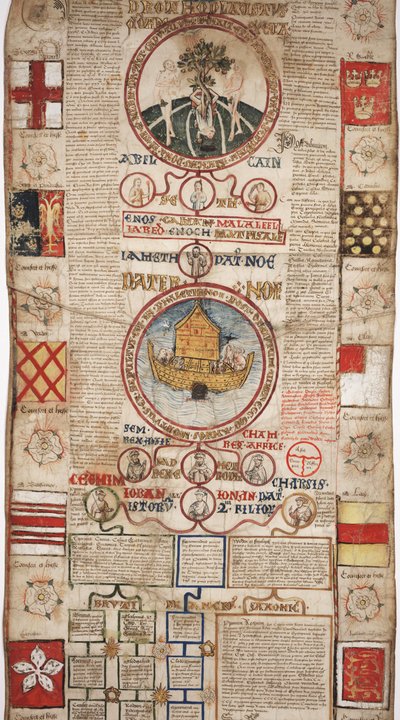 MS Lewis E 201, 2. szakasz, A világ történetének krónikája a teremtéstől a faig, IV. Edward genealógiájával, 1461 körül alkotó: English School