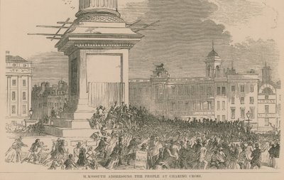 M Kossuth a Charing Crossnál szól alkotó: English School