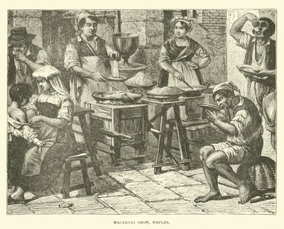 Makaróni bolt, Nápoly alkotó: English School