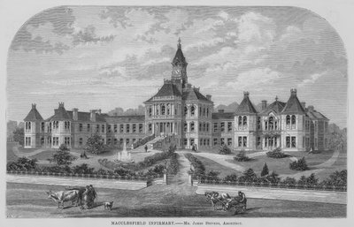 Macclesfield Infirmary (metszet) alkotó: English School