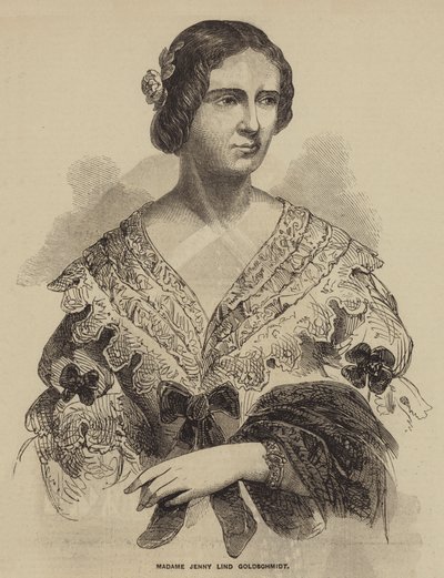 Madame Jenny Lind Goldschmidt (metszet) alkotó: English School