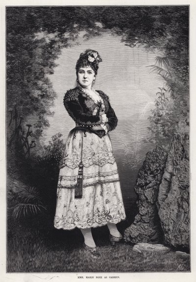 Madame Marie Roze mint Carmen (metszet) alkotó: English School