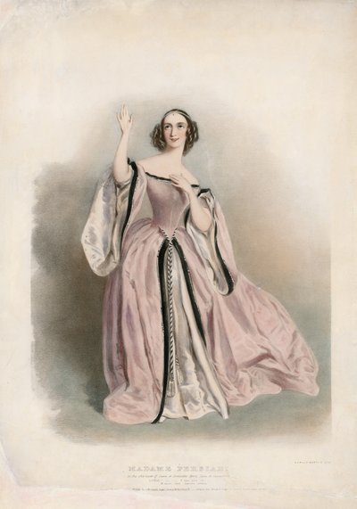 Madame Persiani Lucia di Lammermoorban alkotó: English School