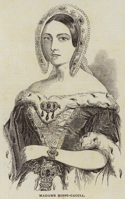 Madame Rossi-Caccia (metszet) alkotó: English School