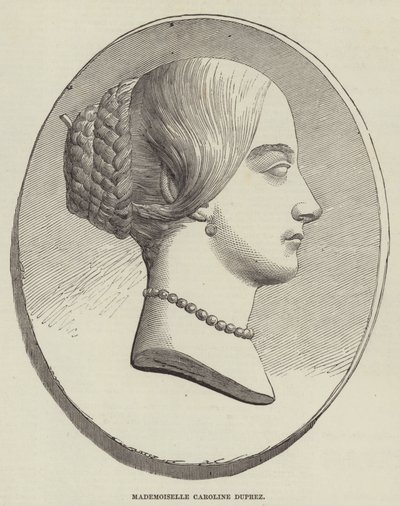 Mademoiselle Caroline Duprez (metszet) alkotó: English School