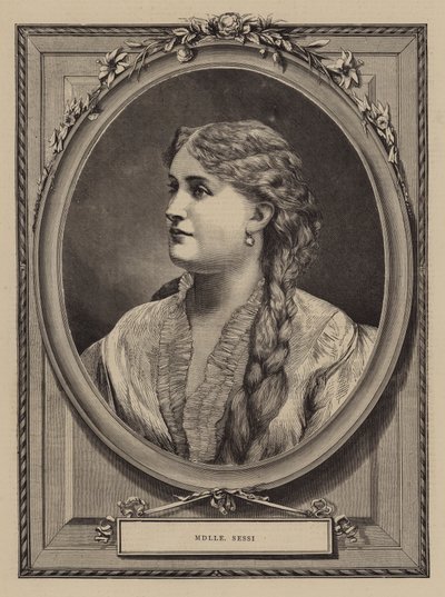 Mademoiselle Sessi (metszet) alkotó: English School