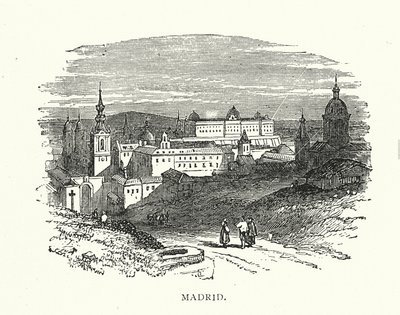 Madrid (metszet) alkotó: English School
