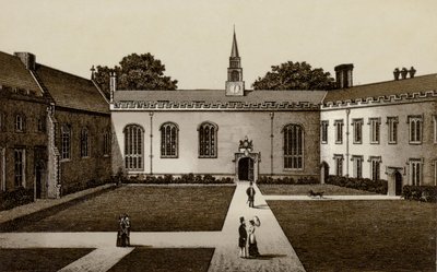 Magdalen College (litho) alkotó: English School