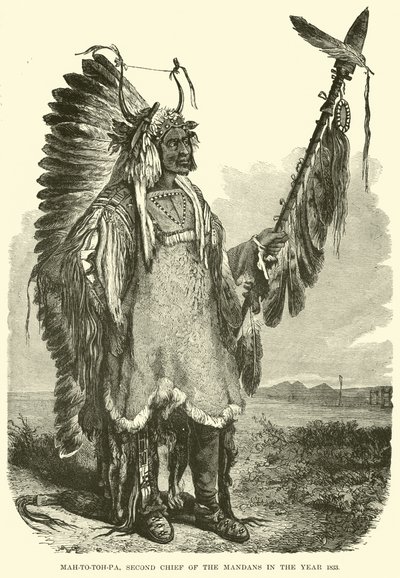 Mah-to-toh-pa, a mandánok második főnöke 1883-ban alkotó: English School