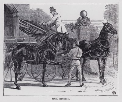 Mail Phaeton (metszet) alkotó: English School