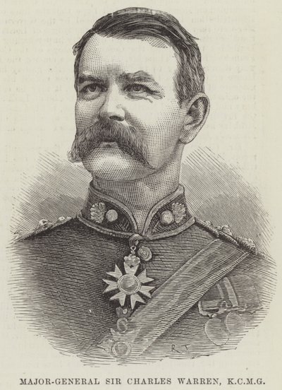 Sir Charles Warren vezérőrnagy, KCMG (metszet) alkotó: English School