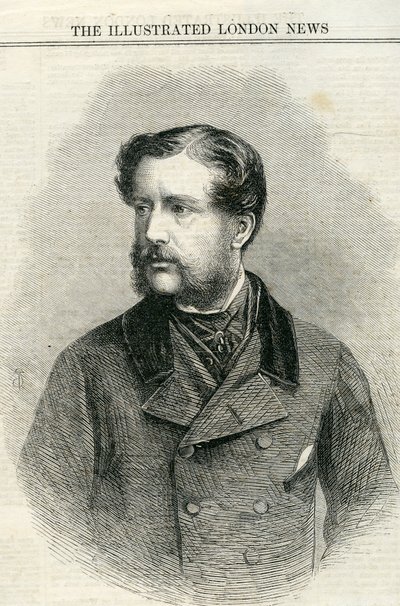 Charles Nasmyth őrnagy (1825-61) a The illusztrált London News-ból, 1861. július 13. alkotó: English School
