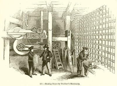 Kötelek készítése a Huddarts Machinery által alkotó: English School