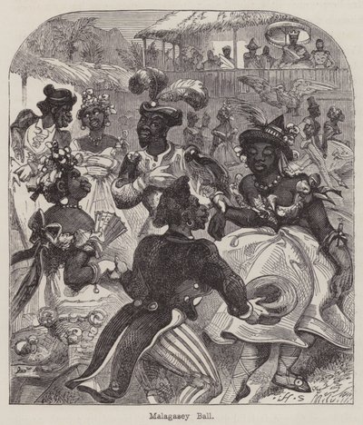 Malagasey Ball (metszet) alkotó: English School