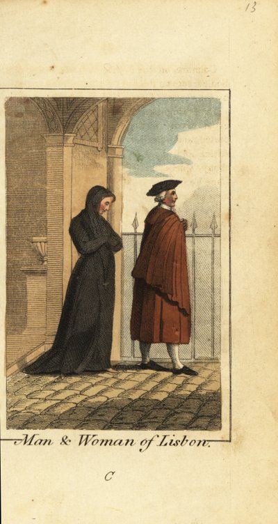 Férfi és nő Lisszabonból, Portugáliából alkotó: English School