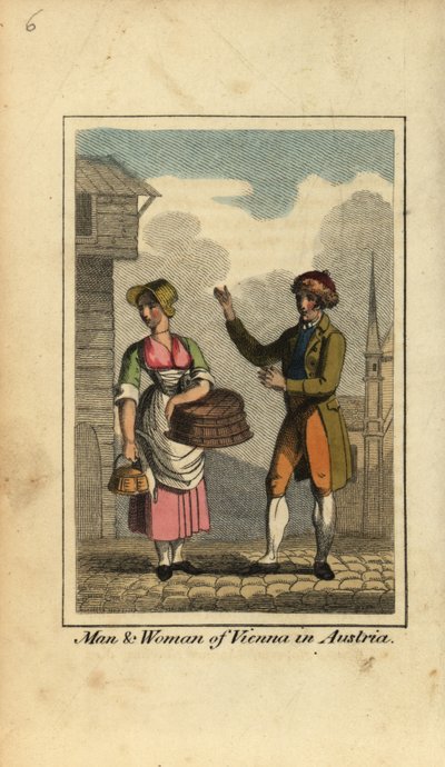 Férfi és nő Bécsből, Ausztriából alkotó: English School