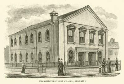 Manchester-Street Chapel, Oldham (metszet) alkotó: English School