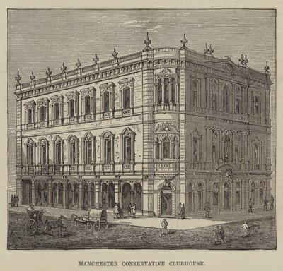 Manchesteri Konzervatív Klubház (metszet) alkotó: English School