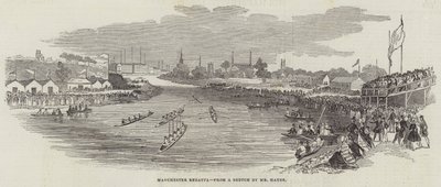 Manchester Regatta (metszet) alkotó: English School