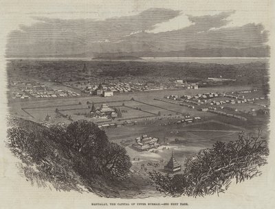 Mandalay, Felső-Burmah fővárosa (metszet) alkotó: English School