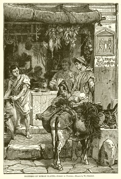 A római rabszolgák viselkedése. - Pompeii utca alkotó: English School