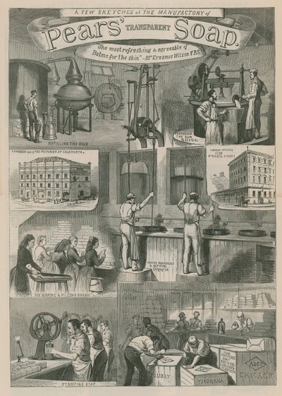 Körte átlátszó szappan gyártása alkotó: English School