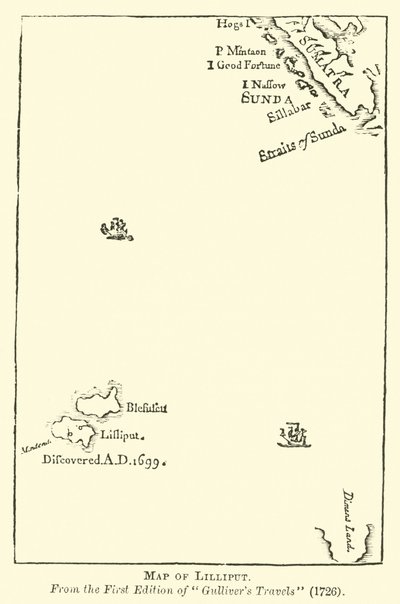 Lilliput térképe alkotó: English School