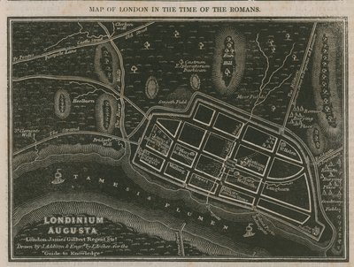 London térképe a rómaiak idejében alkotó: English School