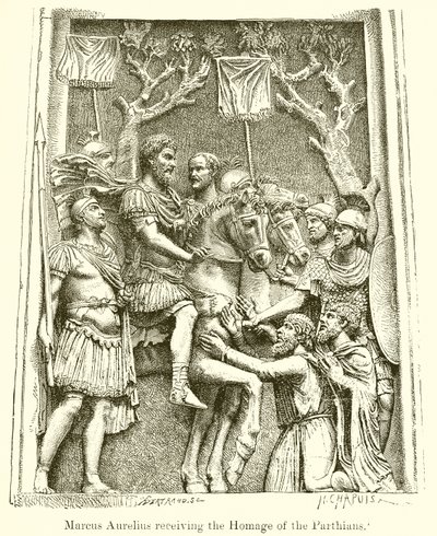 Marcus Aurelius megkapta a pártusok hódolatát alkotó: English School