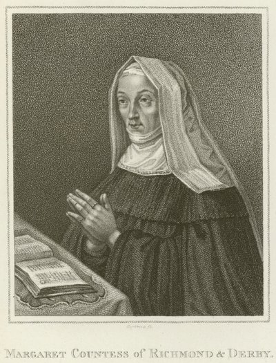 Margit, Richmond és Derby grófnője (metszet) alkotó: English School