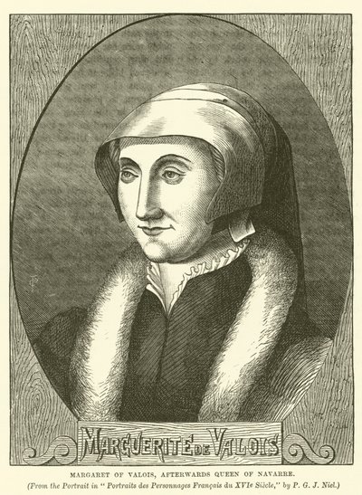 Valois Margit, utána Navarra királynője (metszet) alkotó: English School
