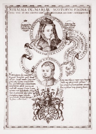 Mária skót királynő és fia, Jakab király alkotó: English School