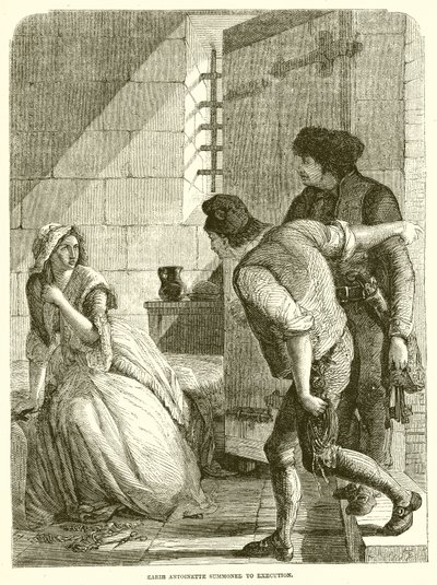 Marie Antoinette-et kivégzésre idézték alkotó: English School