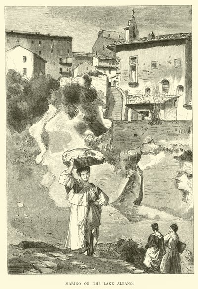 Marino az Albano-tó partján alkotó: English School