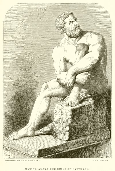 Marius, Karthágó romjai között alkotó: English School