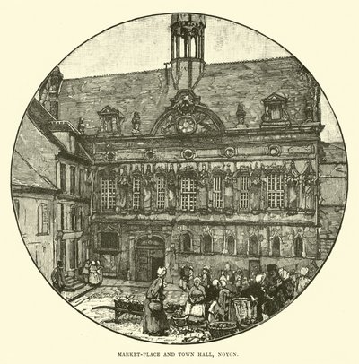 Piactér és városháza, Noyon alkotó: English School