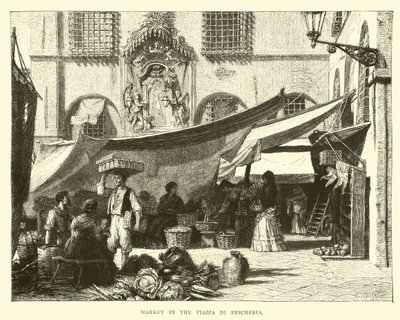 Piazza di Pescheria piac alkotó: English School