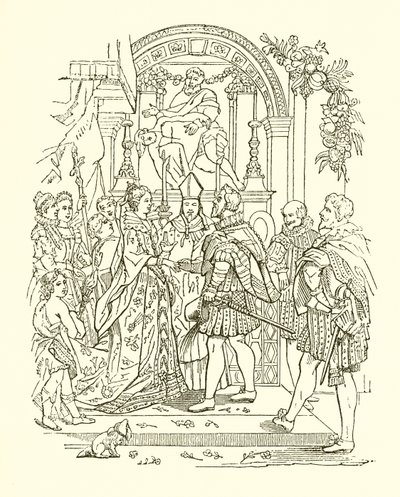 IV. Henrik és Mary de Medicis házassága alkotó: English School