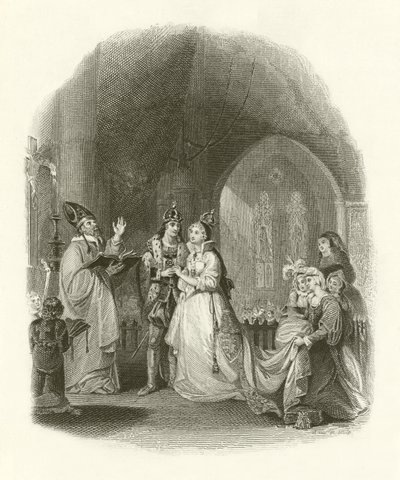 VII. Henrik házassága York-i Erzsébettel alkotó: English School