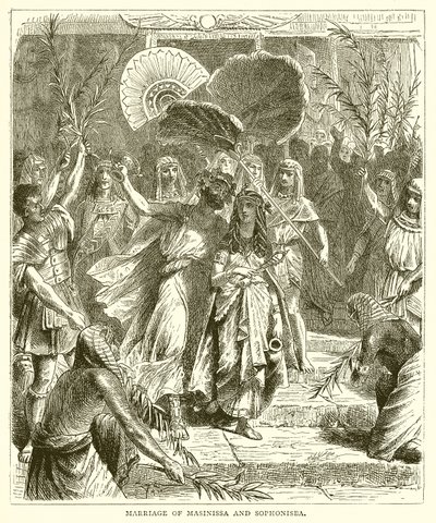 Masinissa és Sophonisba házassága alkotó: English School