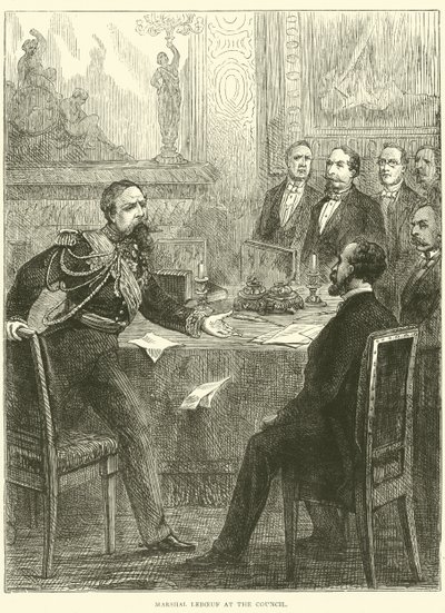 Leboeuf marsall a Tanácsban, 1870 alkotó: English School