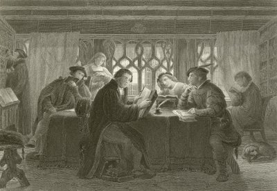 Luther Márton a Bibliát olvassa alkotó: English School