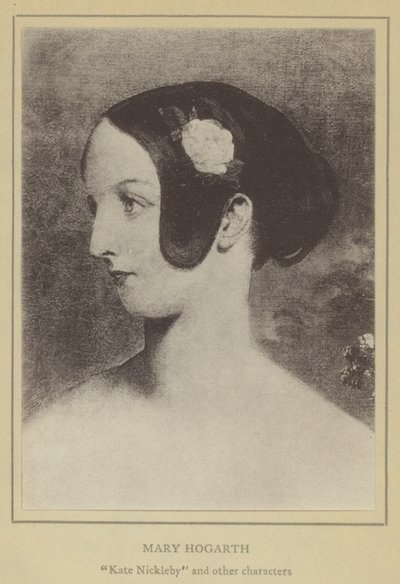 Mary Hogarth, Kate Nickleby és más szereplők (litográfia) alkotó: English School