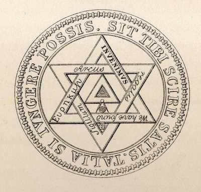 A londoni nagykáptalan szabadkőműves pecsétje, „The History of Freemasonry, II. kötet”, Thomas C. Jack, London, 1883 alkotó: English School