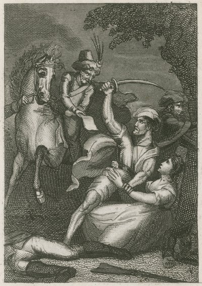 A brit helyőrség lemészárlása Kandyben, Ceylonban, 1803 alkotó: English School
