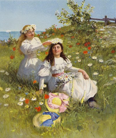 Május királynője (színes litográfia) alkotó: English School