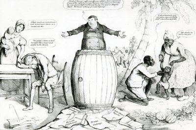McLeans havi karikatúralap, avagy a szemüveg, Thomas McLean kiadó, Robert Seymour nyomtatása, 1832 alkotó: English School